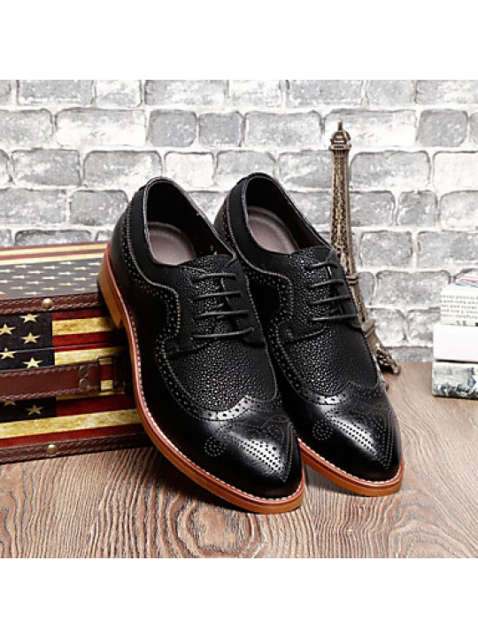 Men's Shoes Wedding/Office & Career/Party & Evening Patent Leather Oxfords Black/Blue  